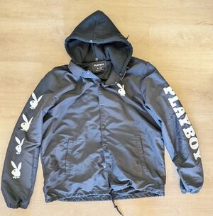 Playboy Black Hooded Jacket